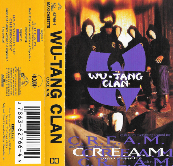 WU-TANG CLAN - C.R.E.A.M. / DA MYSTERY OF CHESSBOXIN - HIP HOP RAP