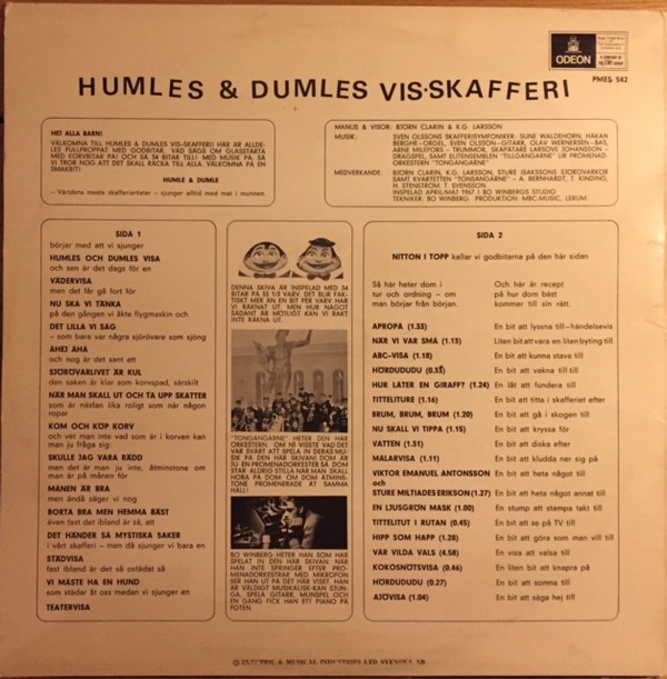 ladda ner album Humle & Dumle - Humles Dumles Vis Skafferi