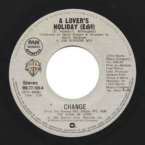 Change – A Lover's Holiday (Edit) (1980, Vinyl) - Discogs