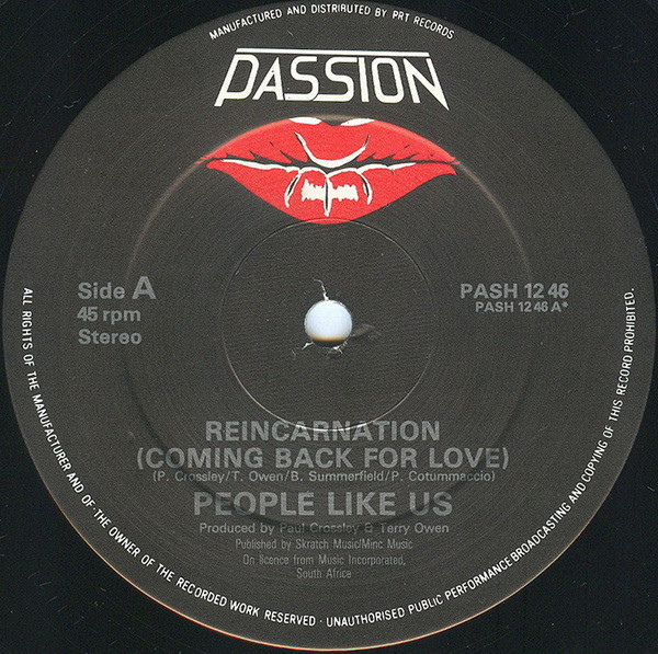 People Like Us – Reincarnation (Coming Back For Love) (1985, Vinyl)