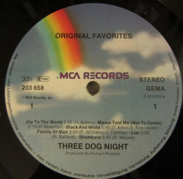 last ned album Three Dog Night - Original Favorites