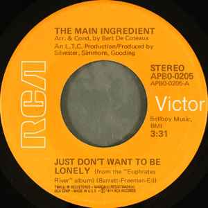 The Main Ingredient - Just Don't Want To Be Lonely album cover