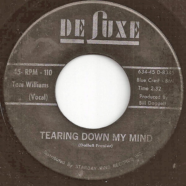 ladda ner album Toni Williams - Tearing Down My Mind Precious Minutes