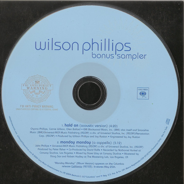 baixar álbum Wilson Phillips - Bonus Sampler