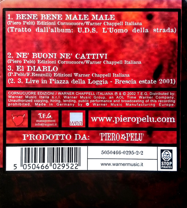 descargar álbum Piero Pelù - Bene Bene Male Male