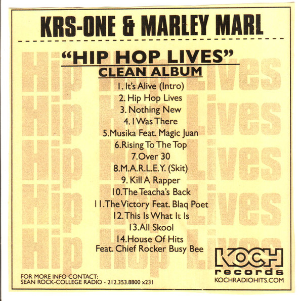 KRS-One & Marley Marl – Hip Hop Lives (2007, Circuit City 