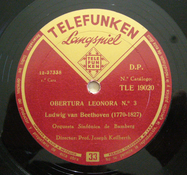 last ned album Joseph Keilberth, Bamberger Symphoniker, Ludwig van Beethoven - Obertura Leonora Nr 3 Obertura Coriolano