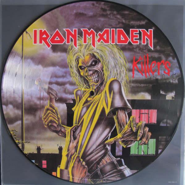 Iron Maiden Killers copertina cromo logo portachiavi in metallo ufficiale 