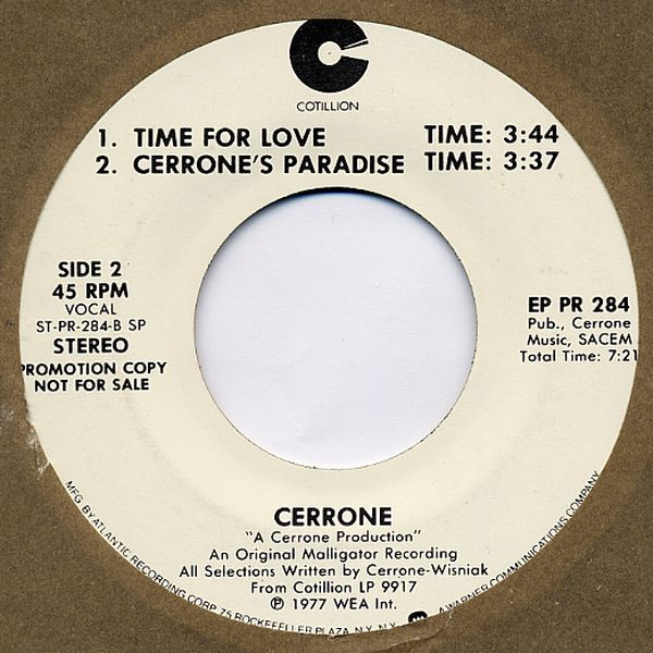 Album herunterladen Cerrone - Cerrones Paradise Sampler