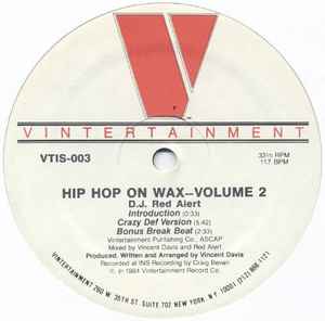 Red Alert - Hip Hop On Wax Volume 2 album cover