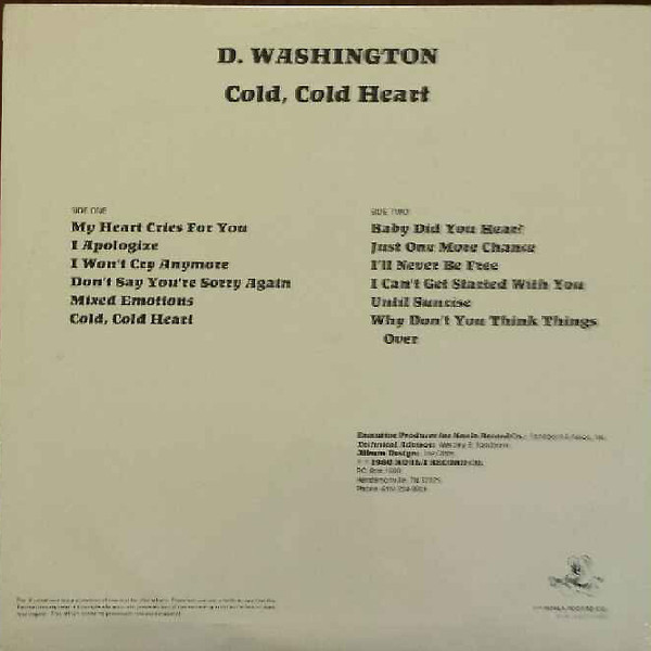 Album herunterladen Dinah Washington - Cold Cold Heart