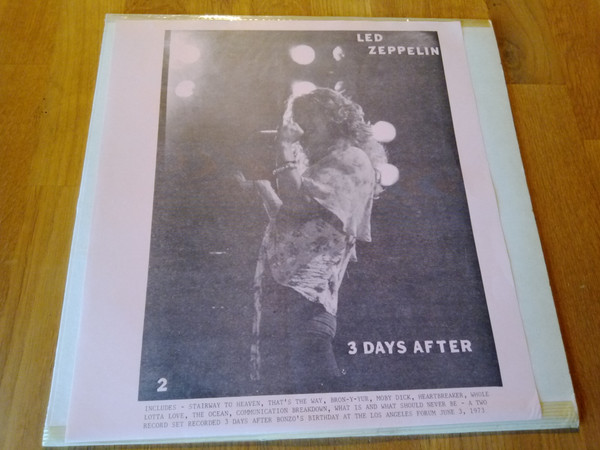 Led Zeppelin – Three Days After (2006, CD) - Discogs