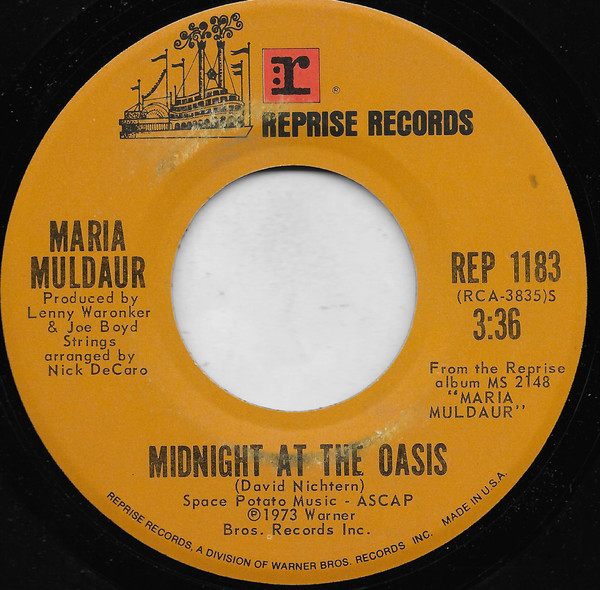 Maria Muldaur – Midnight At The Oasis (1973, Santa Maria Pressing