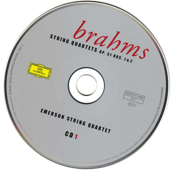télécharger l'album Brahms Emerson String Quartet, Leon Fleisher - String QuartetsPiano Quintet