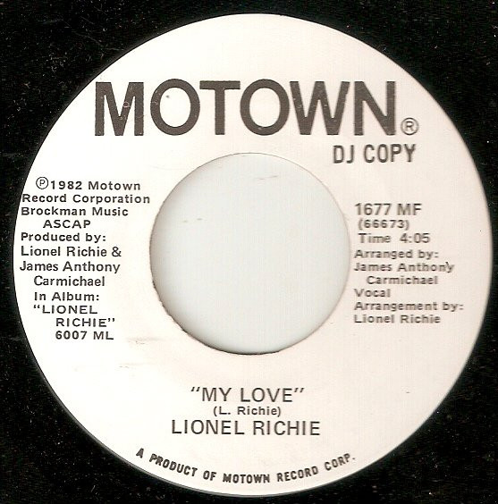 Lionel Richie – My Love (1982, Poster Sleeve, Vinyl) - Discogs