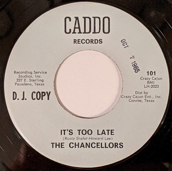 Album herunterladen The Chancellors - Its Too Late