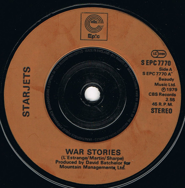 Starjets – War Stories (1979, Injection Moulded Orange Labels