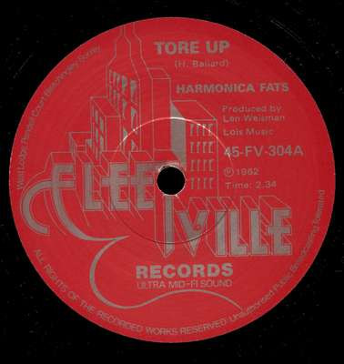 baixar álbum Harmonica Fats - Tore Up I Get So Tired