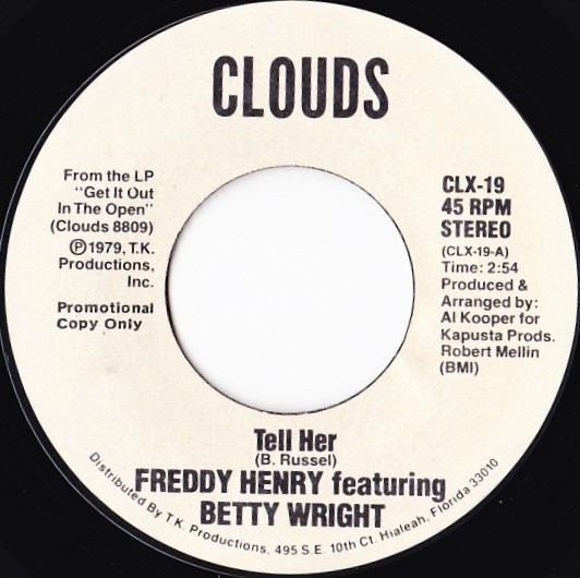 lataa albumi Freddy Henry Featuring Betty Wright - Tell Her