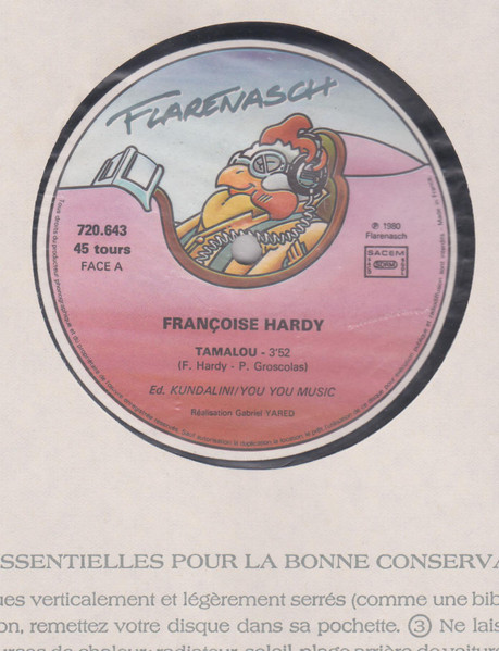 Hardy Francoise Hardy Tamalou Mc Rond Mint Still Scellé New 