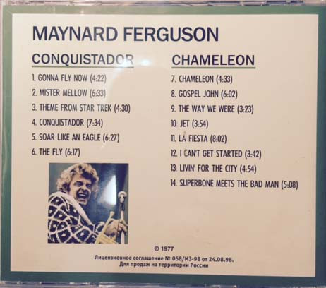 baixar álbum Maynard Ferguson - Conquistador Chameleon