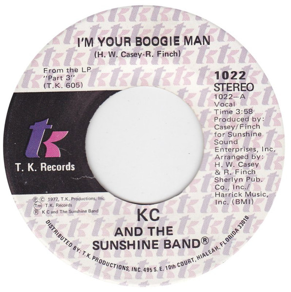 KC And The Sunshine Band – I'm Your Boogie Man (1977, Vinyl) - Discogs