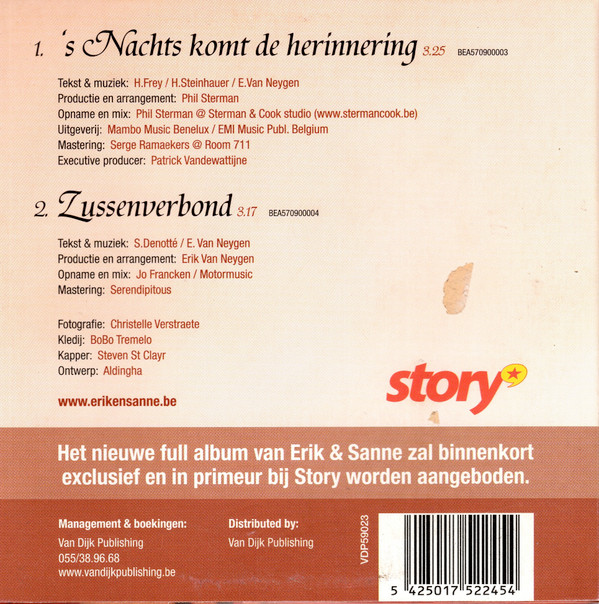 lataa albumi Erik & Sanne - s Nachts Komt De Herinnering