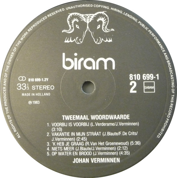 ladda ner album Johan Verminnen - Tweemaal Woordwaarde