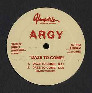 Argy - Daze To Come album cover