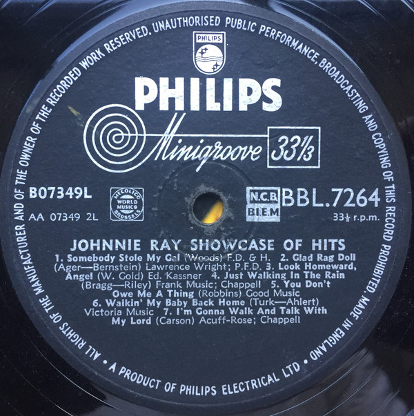 Album herunterladen Johnnie Ray - Showcase Of Hits