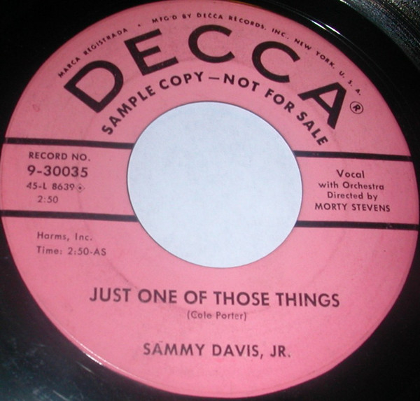 Sammy Davis, Jr. – Just One Of Those Things / Earthbound (1956 