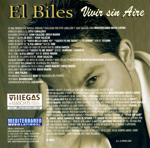 descargar álbum El Biles - Vivir Sin Aire