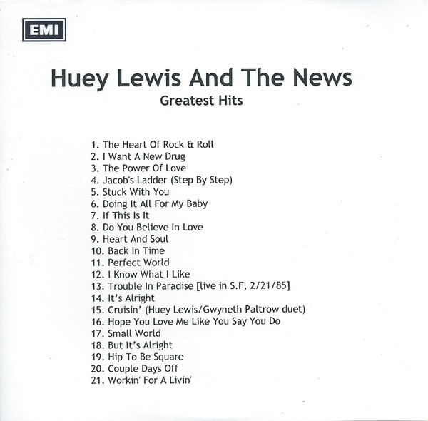 Huey Lewis & The News – Greatest Hits & Videos (2006, CD) - Discogs