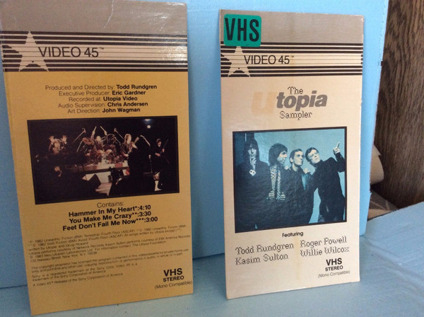 Utopia – The Utopia Sampler (1983, VHS) - Discogs