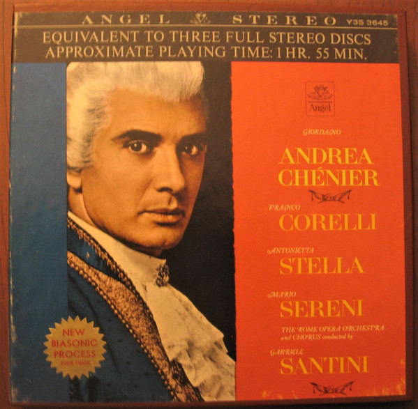 Giordano: Andrea Chenier Complete Opera Reel To Reel Tape Y3S 3645