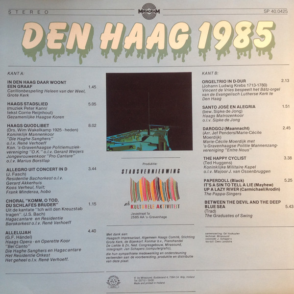 ladda ner album Various - Den Haag 1985