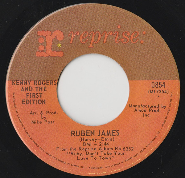Kenny Rogers And The First Edition – Ruben James / Sunshine