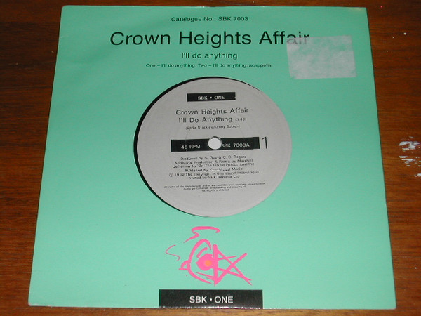 Crown Heights Affair – I'll Do Anything (1989, Vinyl) - Discogs