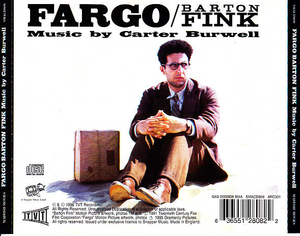 descargar álbum Carter Burwell - Fargo Barton Fink