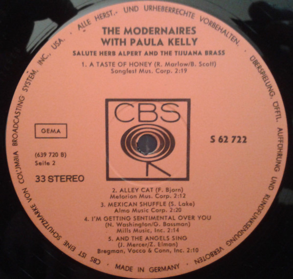 ladda ner album The Modernaires With Paula Kelly - The Modernaires With Paula Kelly Salute Herb Alpert And The Tijuana Brass