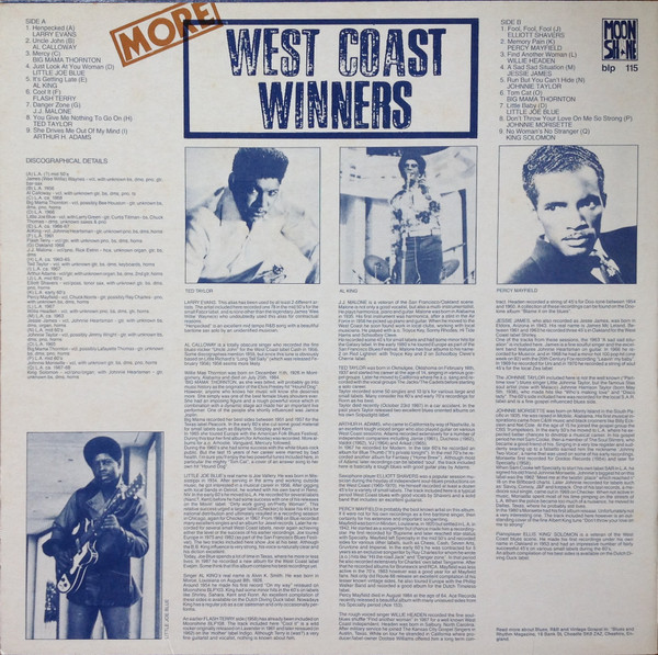 lataa albumi Various - More West Coast Winners