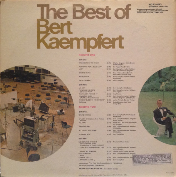 Bert Kaempfert - The Best Of Bert Kaempfert | MCA Records (MCA2-4043) - 3