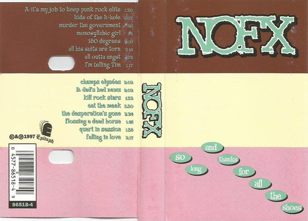 NOFX – So Long And Thanks For All The Shoes (2017, Vinyl) - Discogs