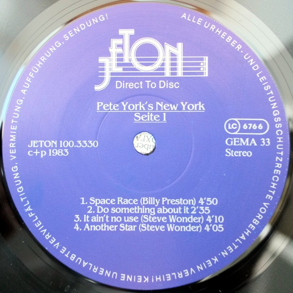 Album herunterladen Pete York's New York - Pete Yorks New York