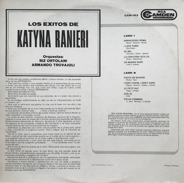 descargar álbum Katyna Ranieri - Los Exitos De Katyna Ranieri