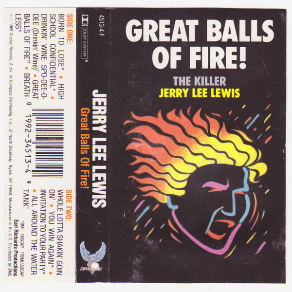 Jerry Lee Lewis – GREAT BALLS OF FIRE - THE KILLER (1989, CD) - Discogs