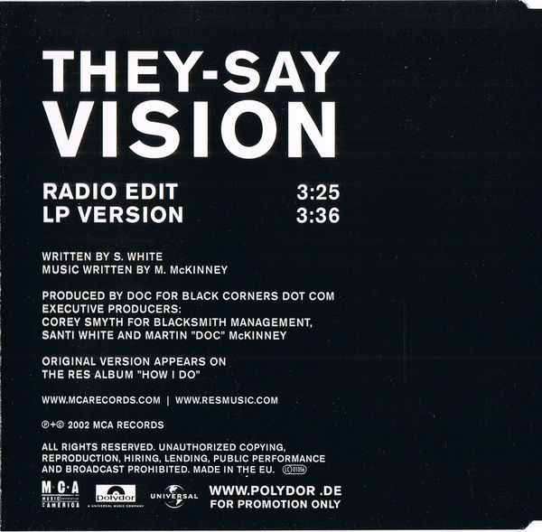 télécharger l'album Res - They Say Vision
