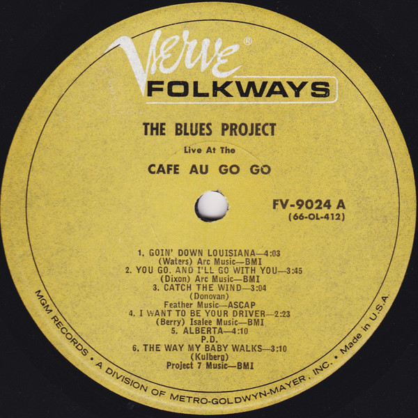 baixar álbum The Blues Project - Live At The Café Au Go Go