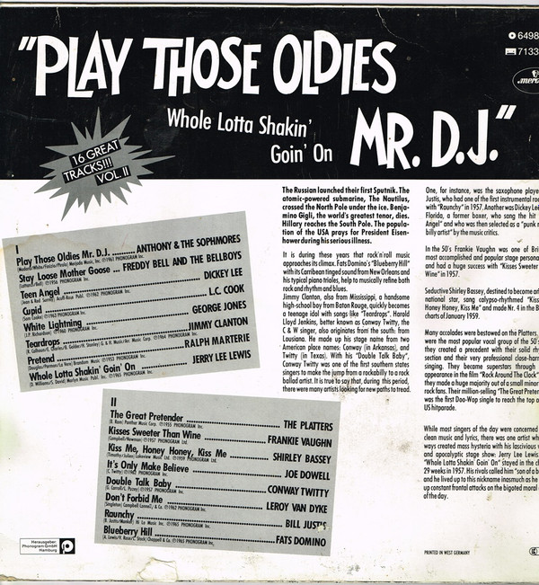 ladda ner album Various - Play Those Oldies Mr DJ Vol II