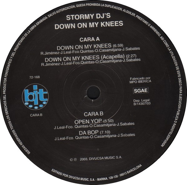 baixar álbum Stormy DJ's - Down On My Knees